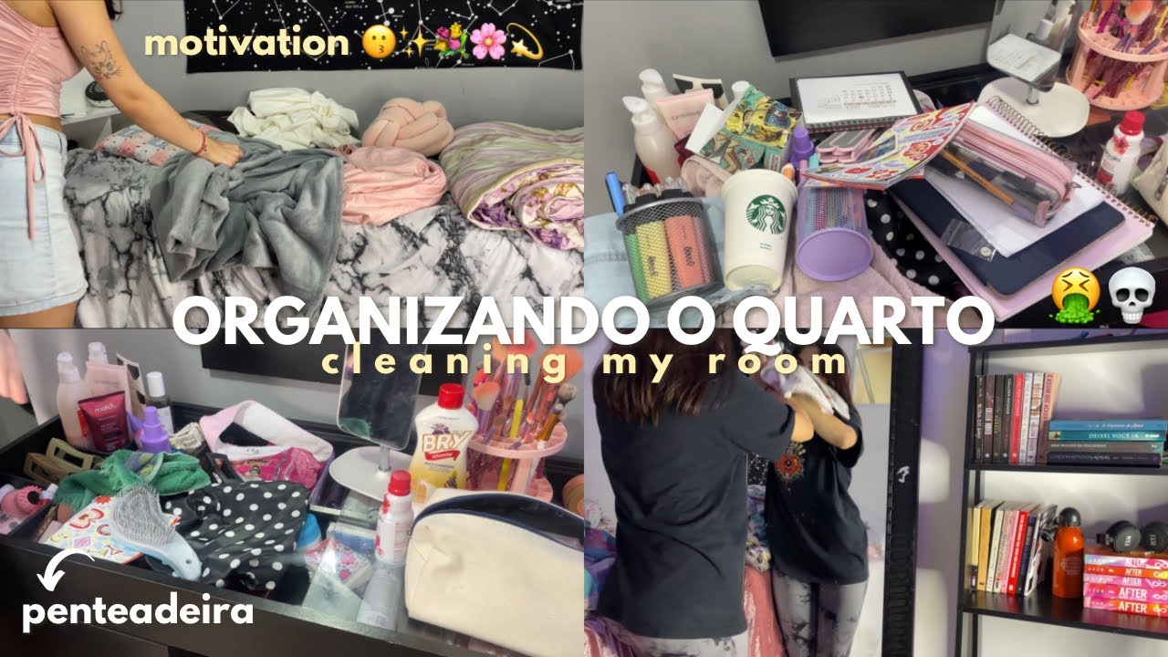 ORGANIZANDO MEU QUARTO assista se precisa de motivação ✨🌸🫧