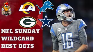 4-0 Yesterday!🤑 NFL Wildcard Sunday Best Bets! Spreads, Player Props, Predictions for January 14th!