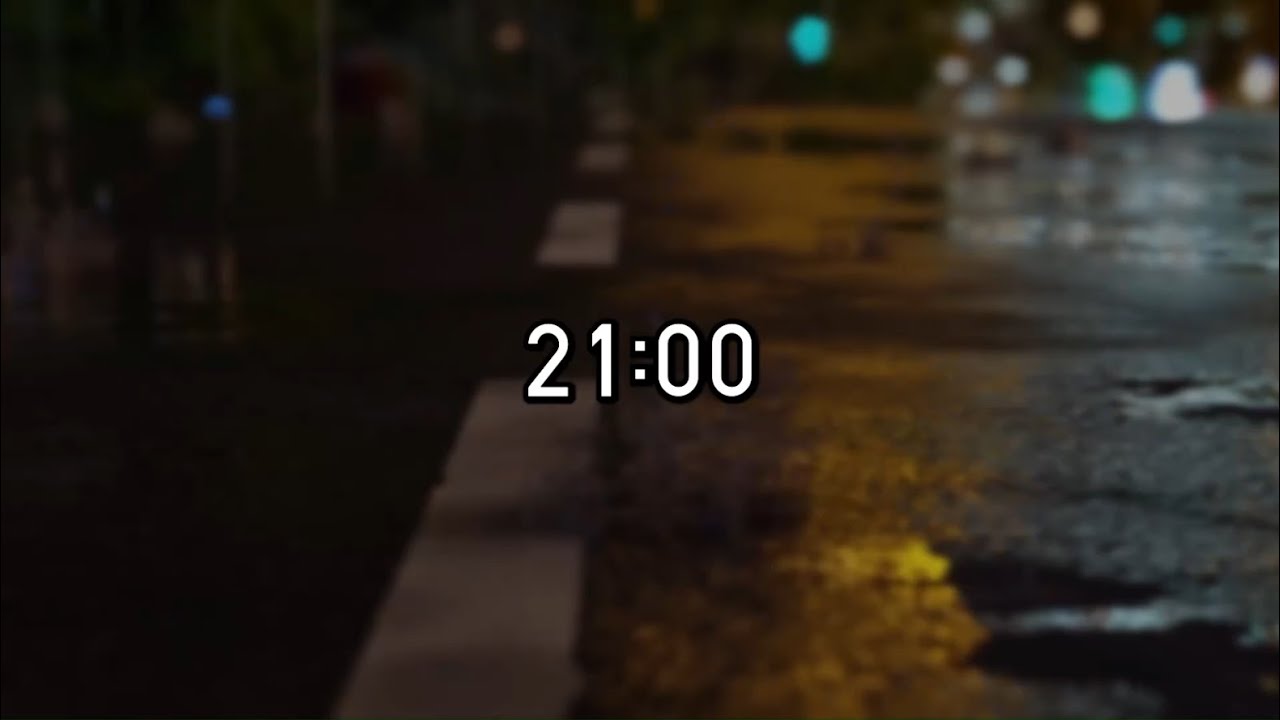 21 Minute Timer with Rain Sounds - Countdown Timer - YouTube