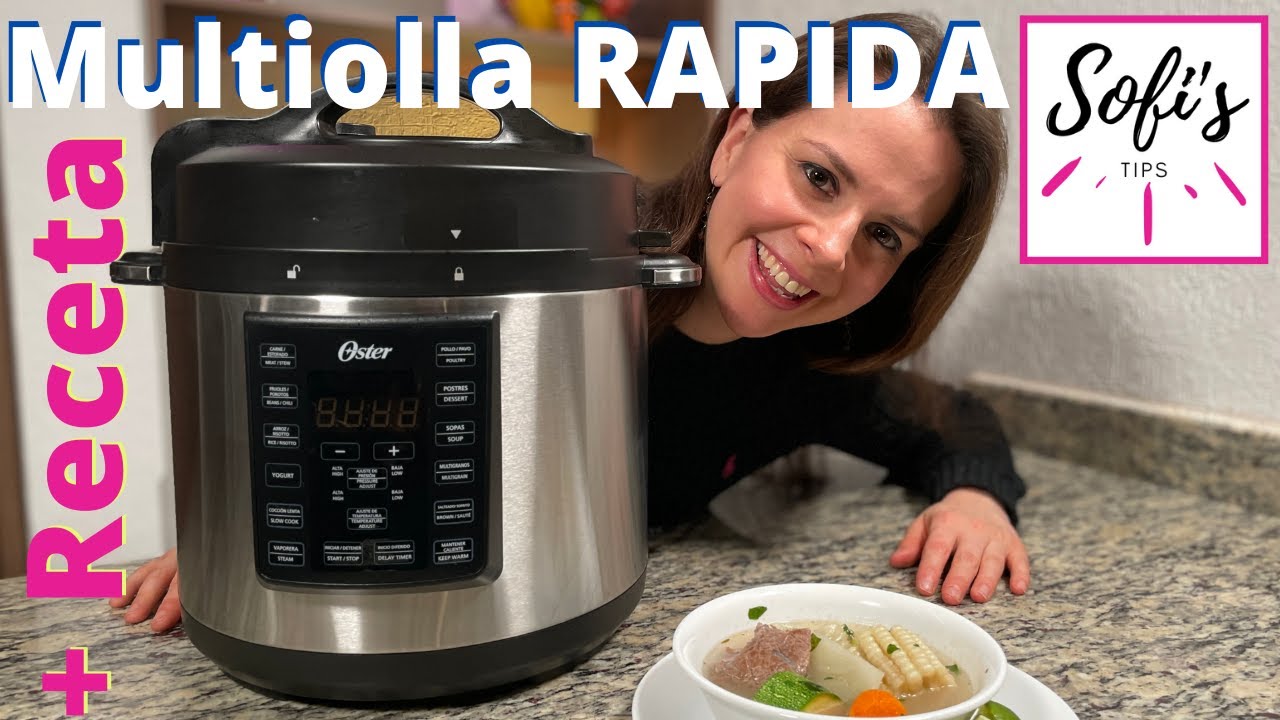 Abolladura Academia histórico Multiolla Oster 5.7L 12 funciones Bioceramic CKSTPCEC6801 UNBOXING RECETA  Caldo de res olla presion! - YouTube