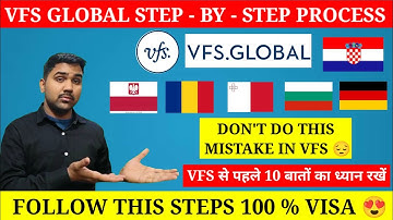 VFS GLOBAL Step - By - Step Process || Things To Avoid In VFS 😔 || @Travelingeuro