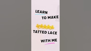 Tatting Pattern for Beginners #tatting #lace #freepattern