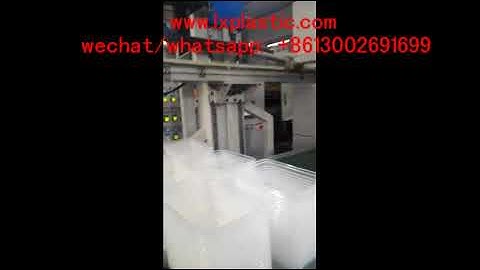 6up PP container robot arm stacker for cup thermoforming machine