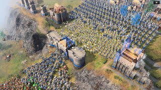 Age of Empires 4 - MASSIVE HILL DEFENSE