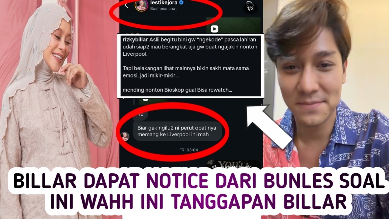 BAKAL LOUNCHING SEGERA, BILLAR DAPAT NOTICE DARI BUNLES SOAL INI DAN BEGINI TANGGAPAN BILLAR