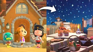 decorando una casita de campo en Animal Crossing