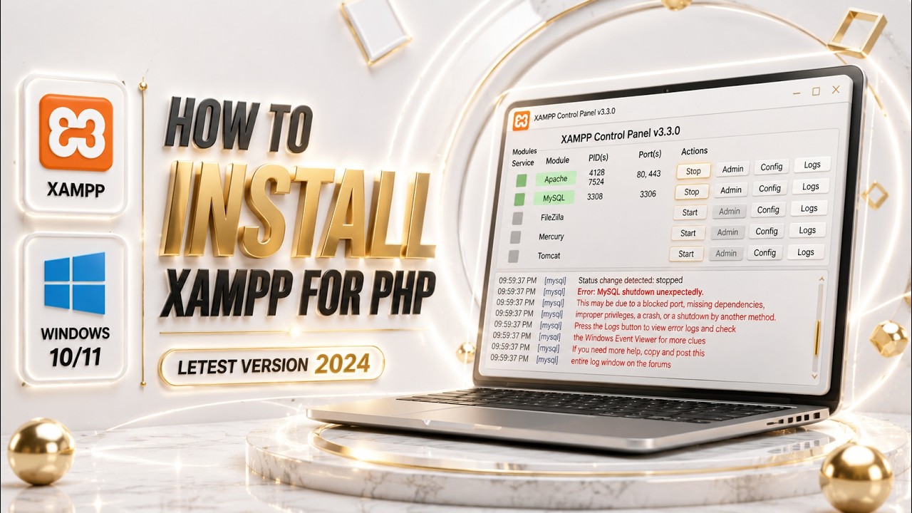 How to install xampp in windows 10 or 11 latest version 2024 # ...