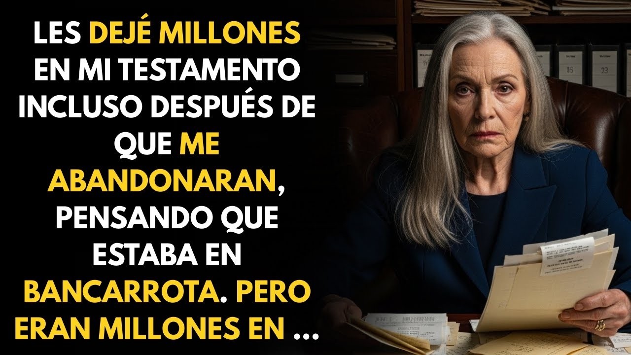 Fingí estar arruinada a los 70 años  Mi hijo desapareció  Mi testamento fue su peor pesadilla !
