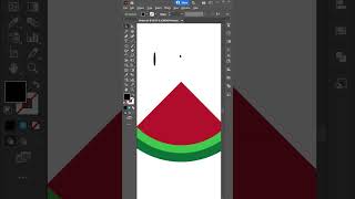 Flat Design Watermelon Icon | Adobe Illustrator cc Tutorial | Flat Vector | Vector illustration