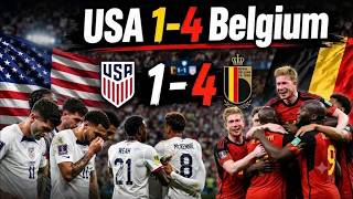 USA 1-4 Belgium | World Cup 2026 Highlights & All Goals