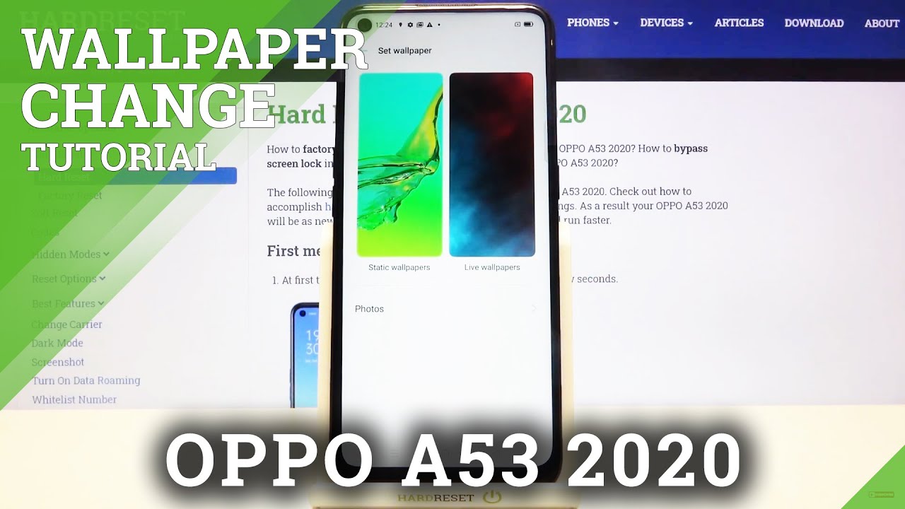 How to Change Wallpaper on OPPO A53 2020 – Set Wallpaper - YouTube