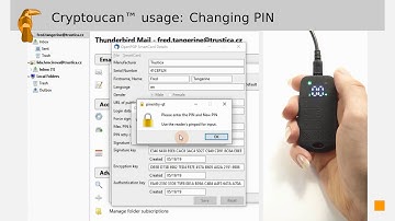 Cryptoucan™ usage: Changing PIN