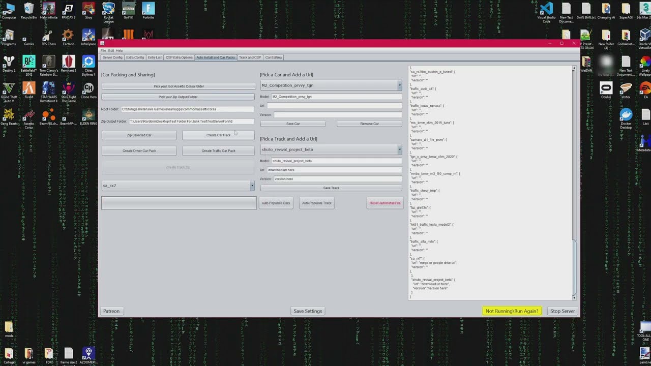 Mr.Assetto's Assetto Corsa Server Manager - 2.0 Update *GUI, CSP, and Auto Install Update*