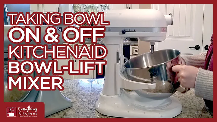 Taking the Bowl On & Off a KitchenAid Bowl Lift Mixer