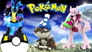 Pokémon Ultra Ball Super Catch N Return Play Doh Pokemon Tomy Toys Lucario Tyrunt Pyroar Mewtwo X