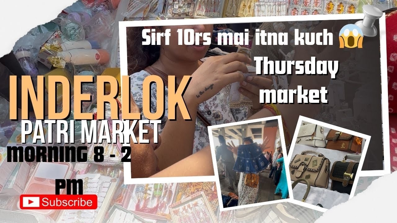 Exploring Inderlok Thursday Market | Watch till the end for hidden gems! | Cheapest shopping vlog😱
