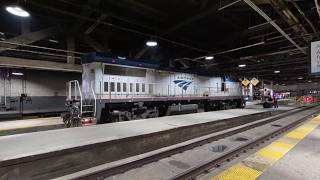 Amtrak Dash 8 and Metra action inside Chicago Union Station and at Morton Grove 