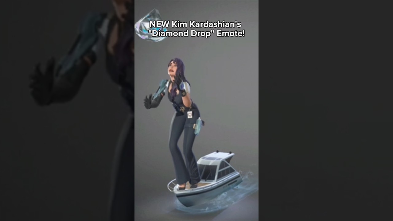 Kim K's NEW "Diamond Drop" Emote In Fortnite!