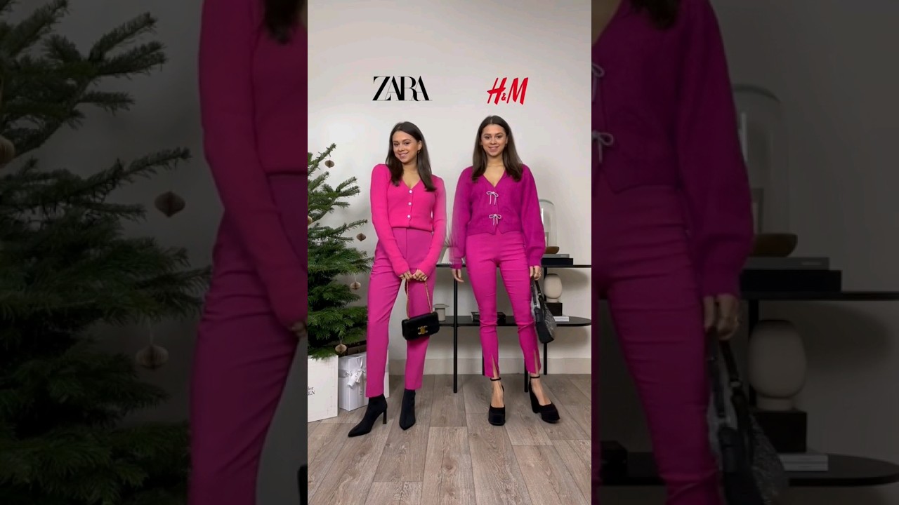 😱 ZARA vs H&M | Pink Outfit Style Battle For New Year's Eve 