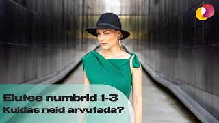 Marilyn Kerro. Elamise kunst. ELUTEE NUMBRID - kuidas arvutada, elutee numbrid 1-3.