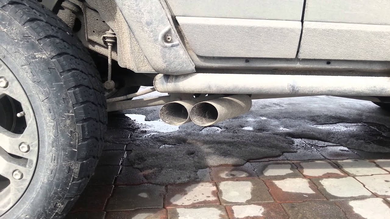 Fj Cruiser custom exhaust cold startup YouTube