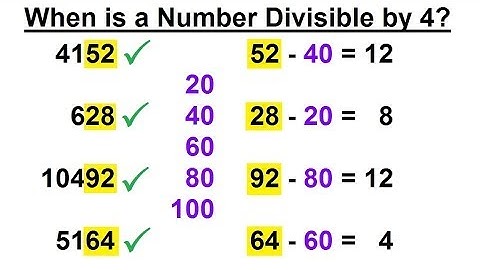 Math Tricks: Multiplication (5 of 30) When Is a Number Divisible by 4?