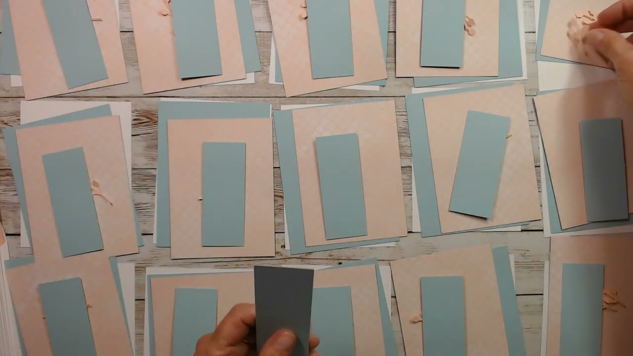 Behind the Scenes Assembling Card Kits at Donna's Creative Space!