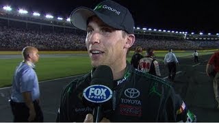 Denny Hamlin, Greg Biffle and Jimmie Johnson review the Coca-Cola 600