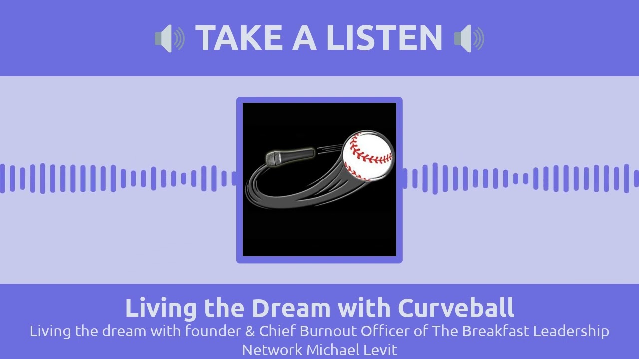 Living the dream with founder & Chief Burnout Officer of The Breakfast Leadership Network...