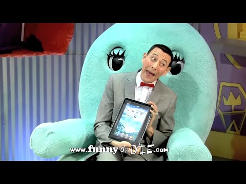 Pee-wee Gets On iPad!