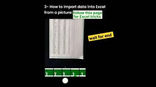 how to insert data from photo to excel| scan data from photo in excel | #excel #viral #tricks #reels