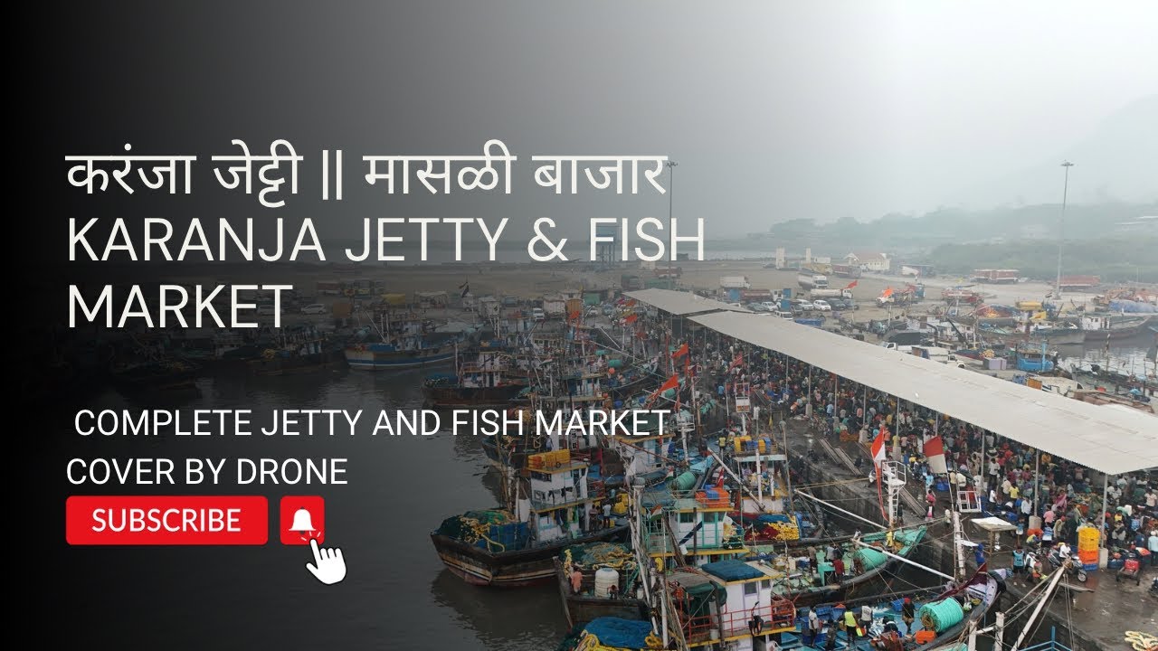 करंजा जेट्टी मासळी बाजार || karanja jetty fish market