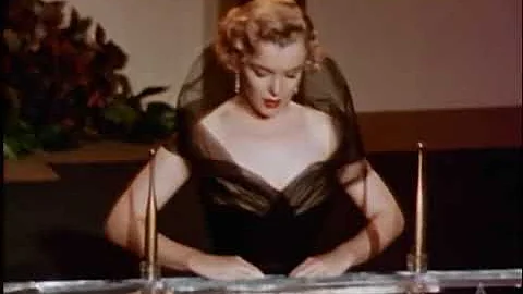 Marilyn Monroe presenting an Oscar for Best Sound Recording, ''All About Eve'' - 1951