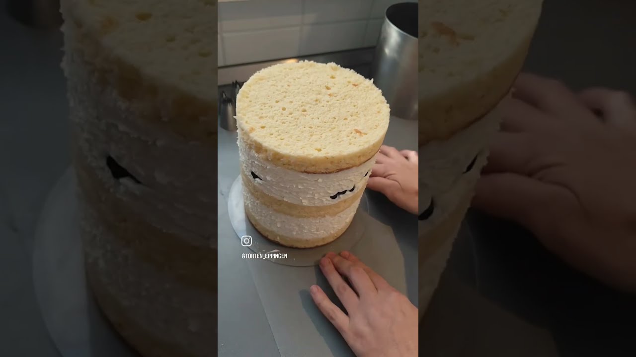 Zartes, cremiges Biskuit mit frischen schwarzen Beeren 🫐🤩, innen mit ...