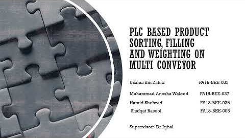 PLC BASED PRODUCT SORTING, FILLING AND WEIGHING ON MULTI CONVEYOR BELT