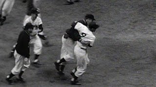 WS1953 Gm6: Yanks win Series on Martin's single