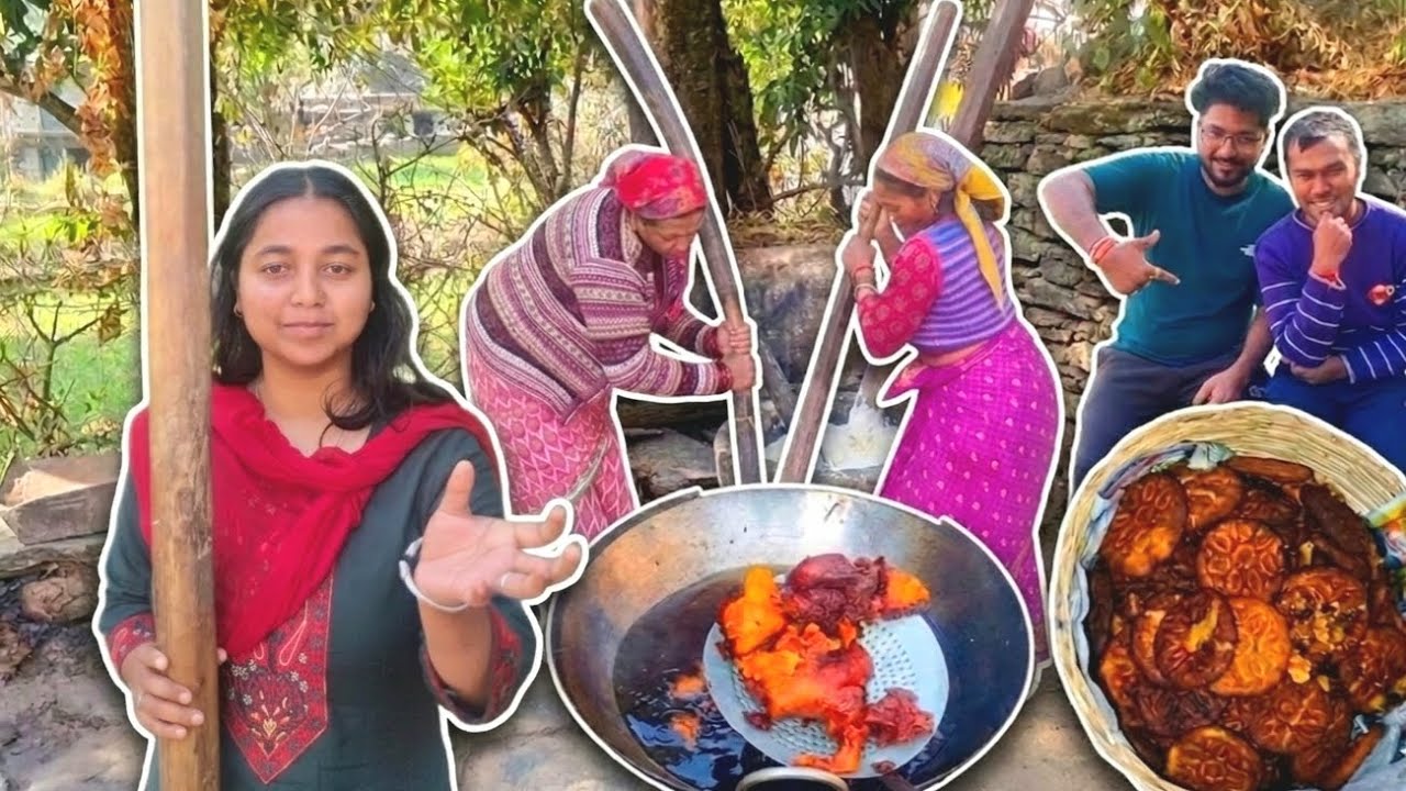 Uttarakhandi dish arsa-rotna #uttarakhand  #pahadilifestyle #family #authenticfood #pahadi