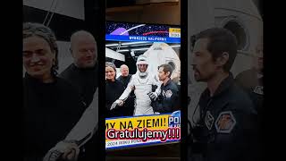 Polski Astronauta Sławosz Uznański-Wiśniewski powrócił na Ziemię.