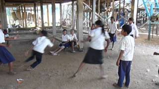 Kids Playing In Kompong Phhluk, Cambodia