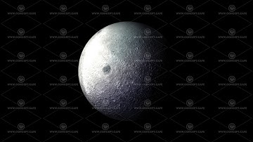 The darkened moon rotates on the alpha channel.