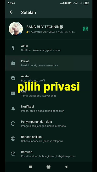 cara seting wa agar tidak terlihat centang biru oleh pengirim chat#shorts #tutorial #elektronik
