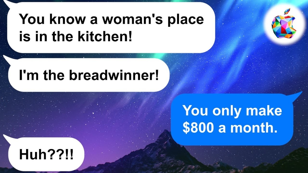 【Apple】My husband thinks his $800 a month makes him the king of the castle. He's got a lot to learn…