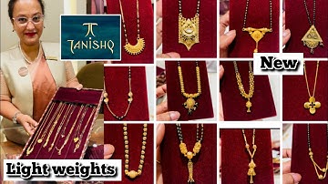 4.2gm🔥Tanishq Lightweight "Huge" New & trendy 22KT Mangalsutra design for Dhanteras & Diwali|Tanishq