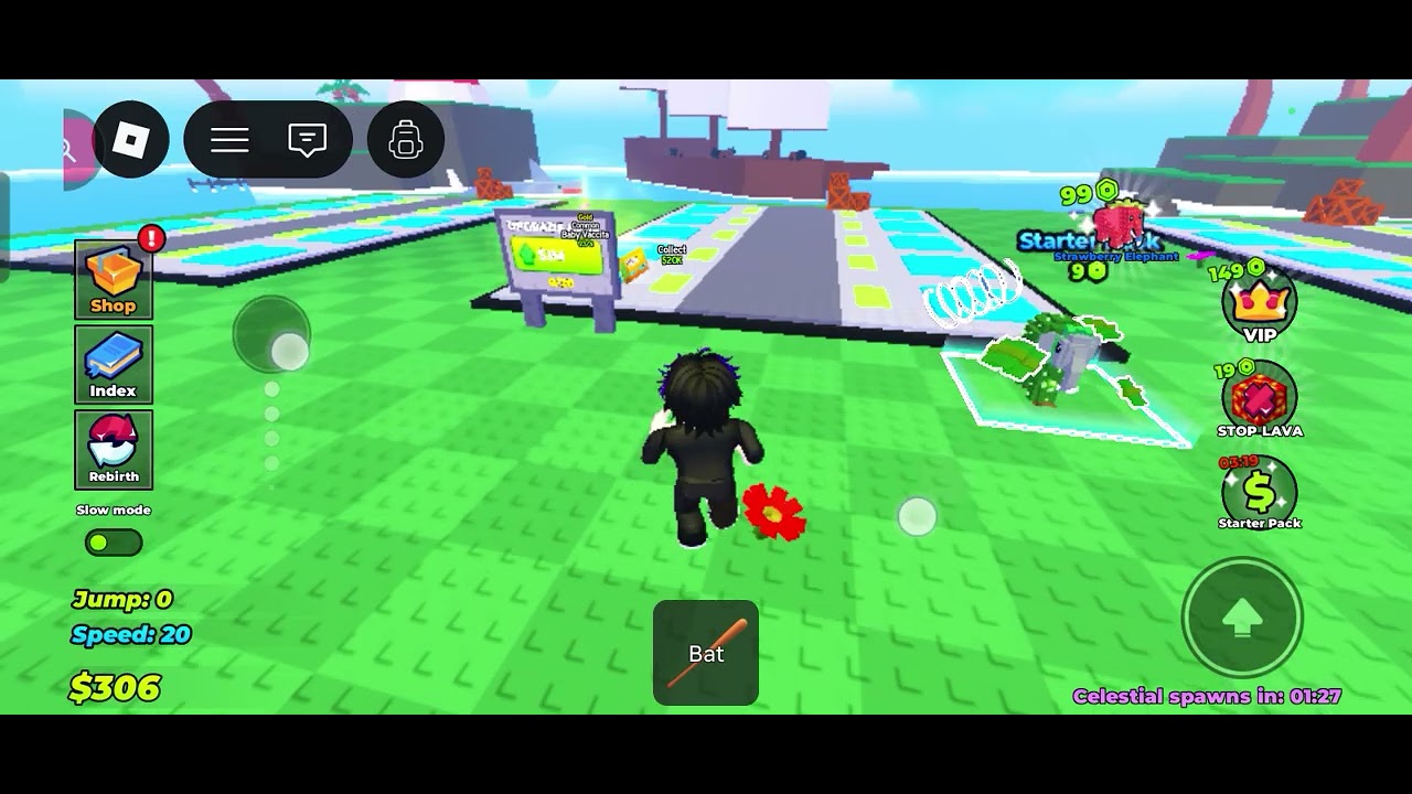 Halo guys sudah lama tidak bertemu kaliini kita akan main survive the lava for baby brainrot 