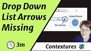 Excel Data Validation Arrows Are Missing
