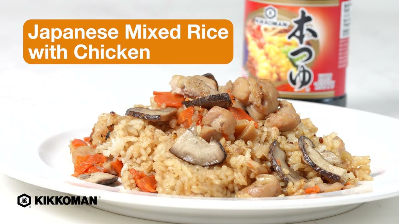 Japanese Mixed Rice with Chicken