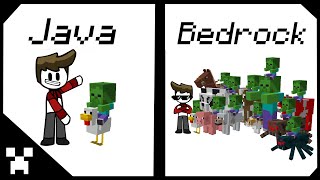 Details Minecraft Java vs Bedrock! minecraft animation Update