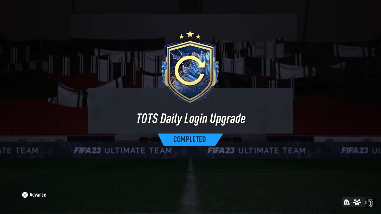 FIFA 23- TOTS Daily Login Upgrade SBC Reward 