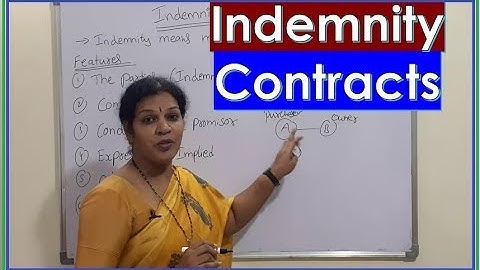 "Indemnity Contracts & It