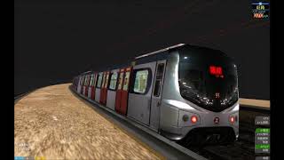 【OpenBVE】兩列 MLR-trains 駛入及駛出東鐵綫旺角東站